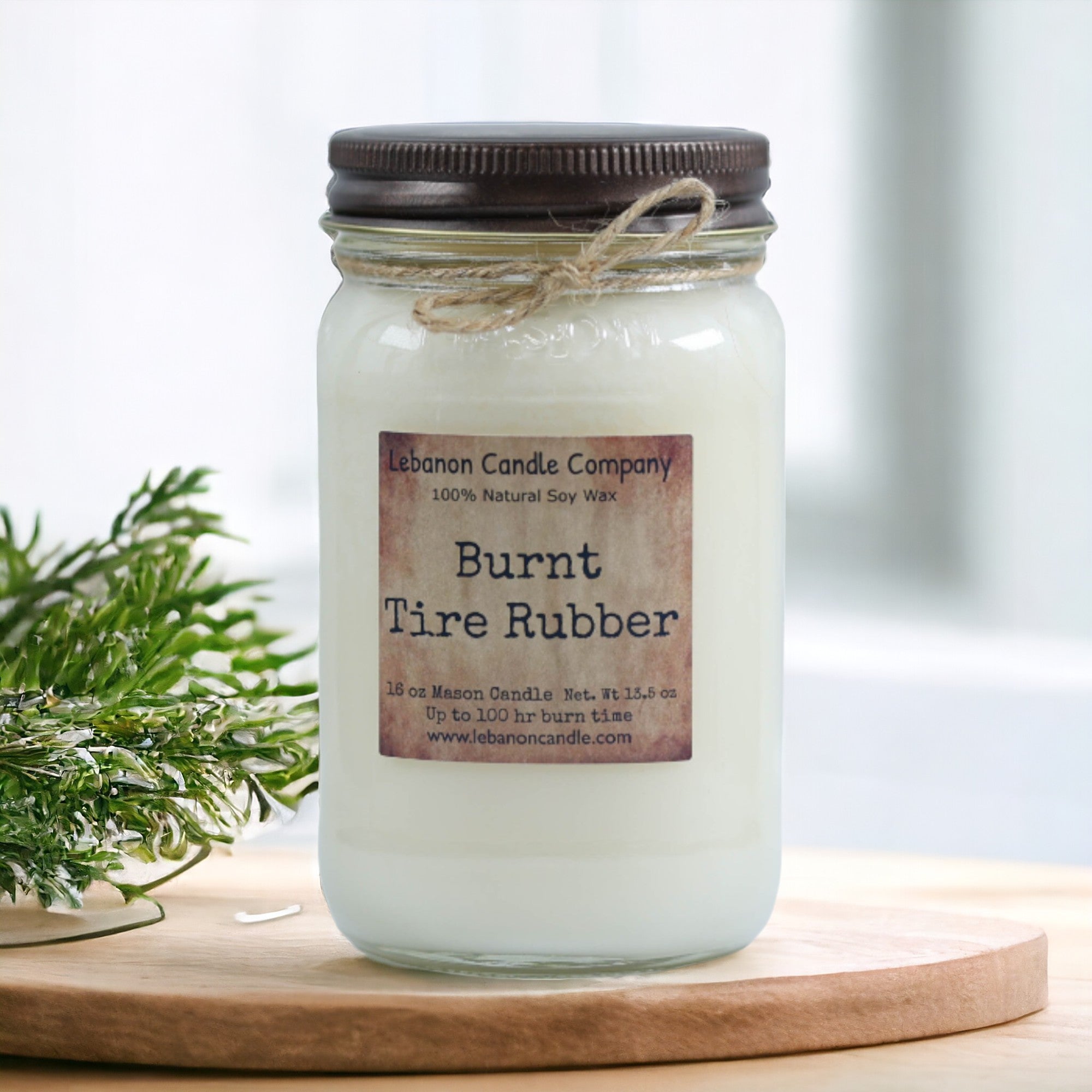 Burnt Tire Rubber Candle