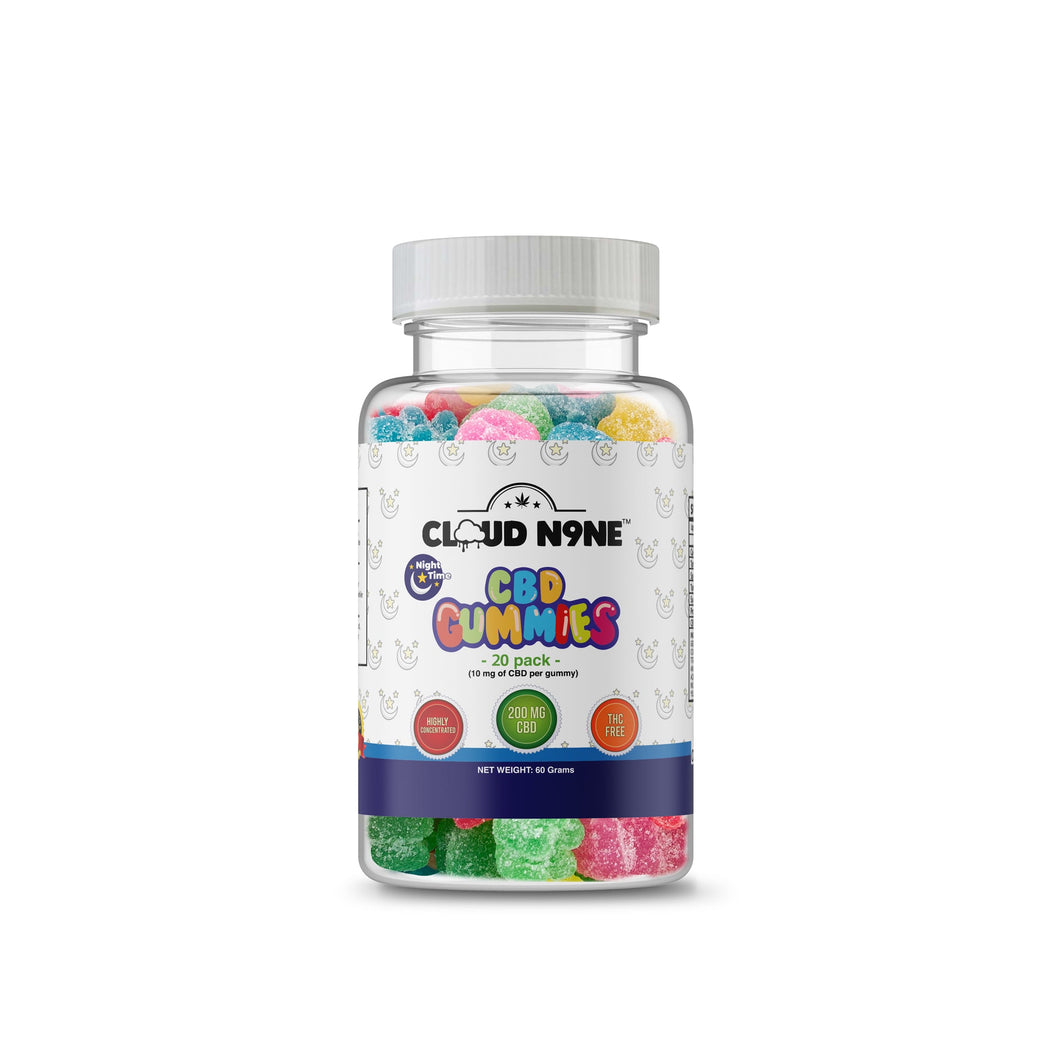 Cloud N9ne CBD Gummies: Nighttime - 20 Pack - 200mg CBD