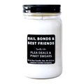 Bail Bonds and Best Friends Funny Candle