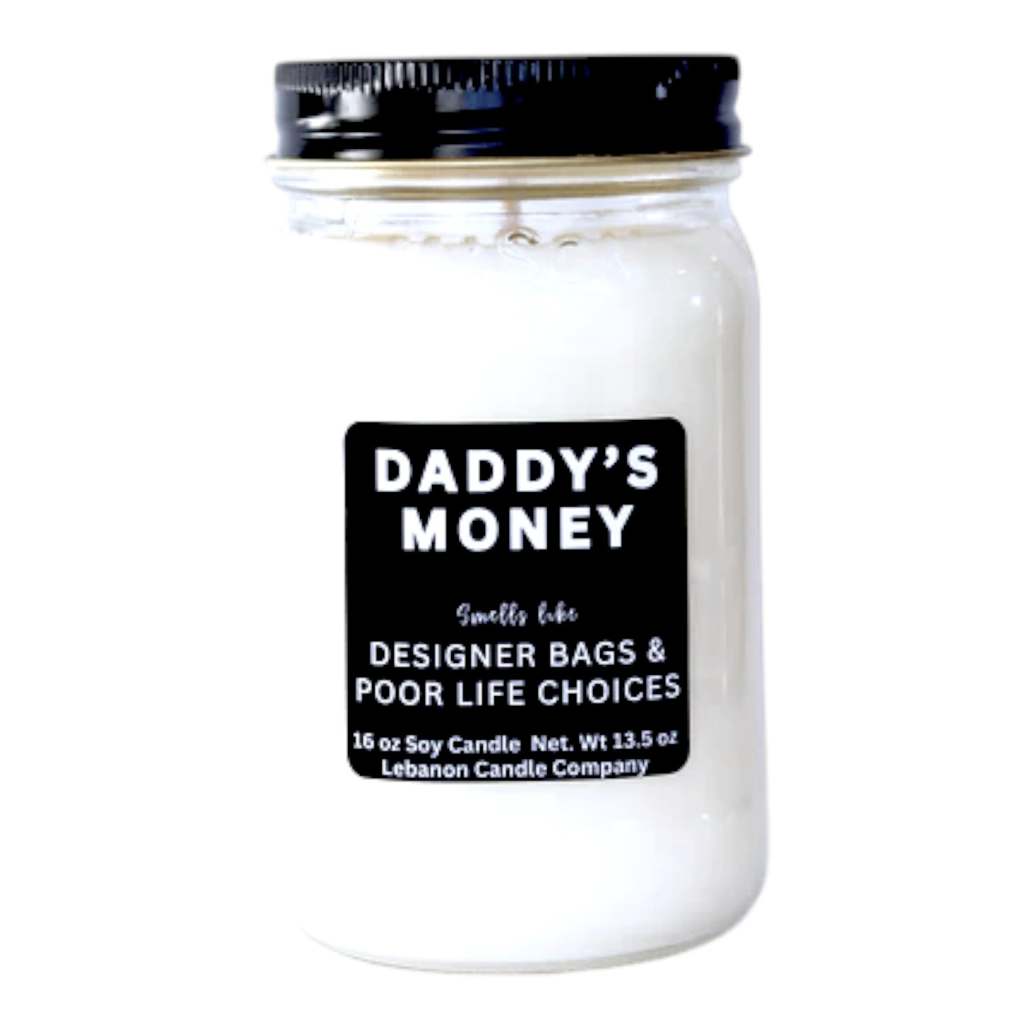 Daddy's Money Funny Candle