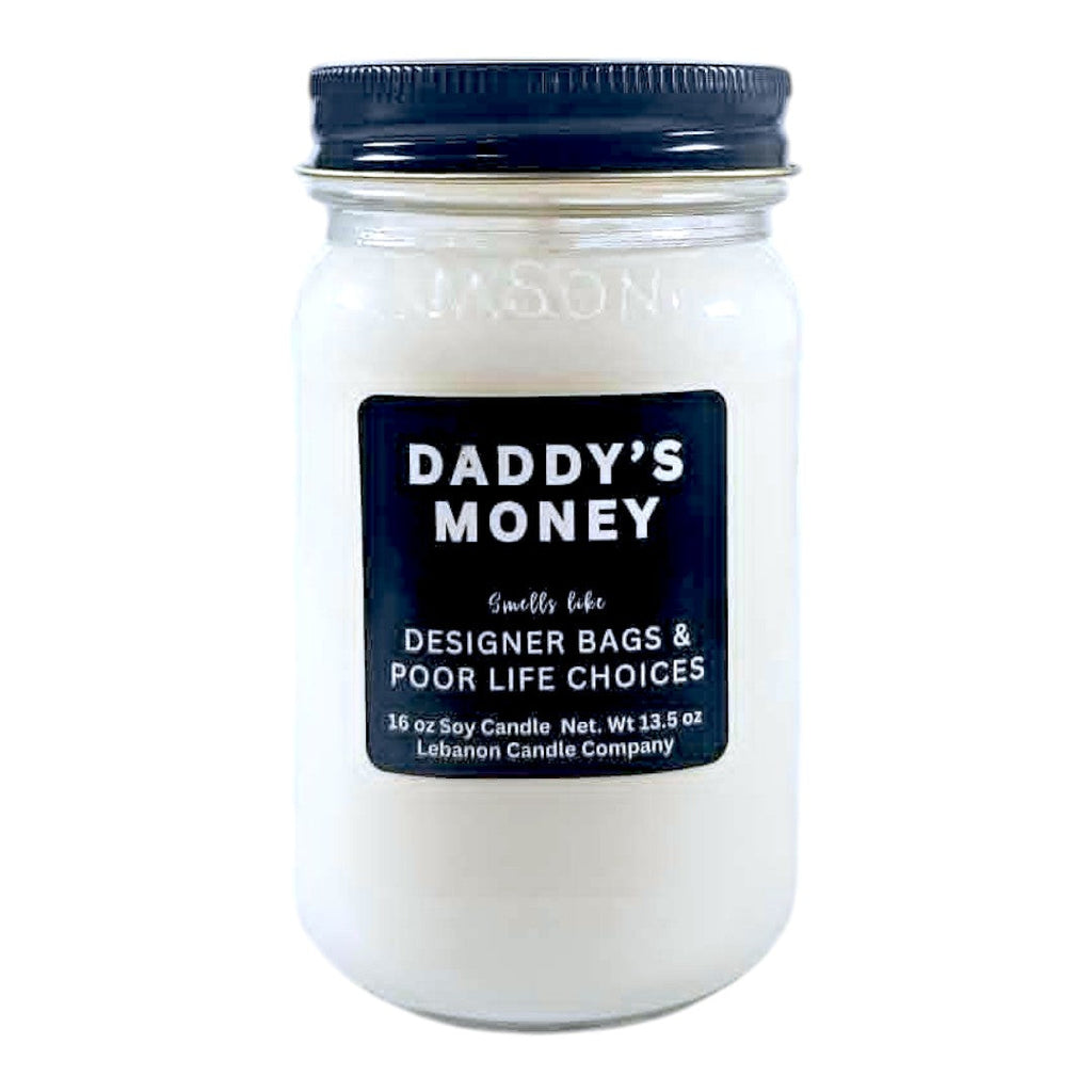 Daddy's Money Funny Candle