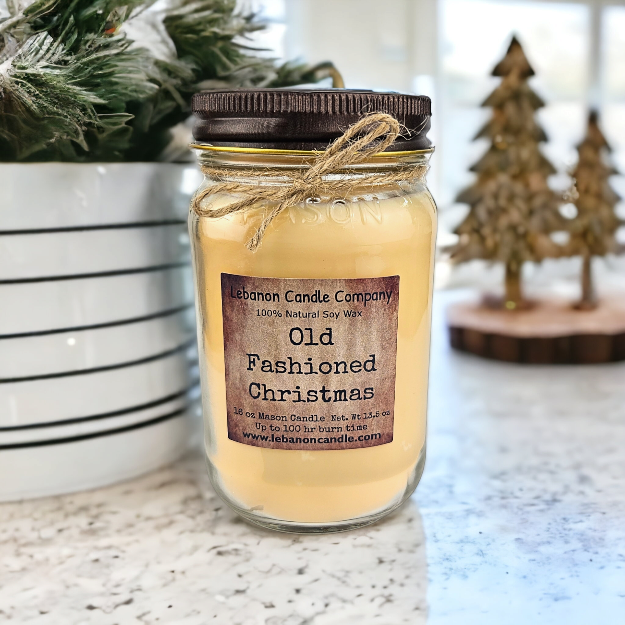 Old Fashioned Christmas Candle
