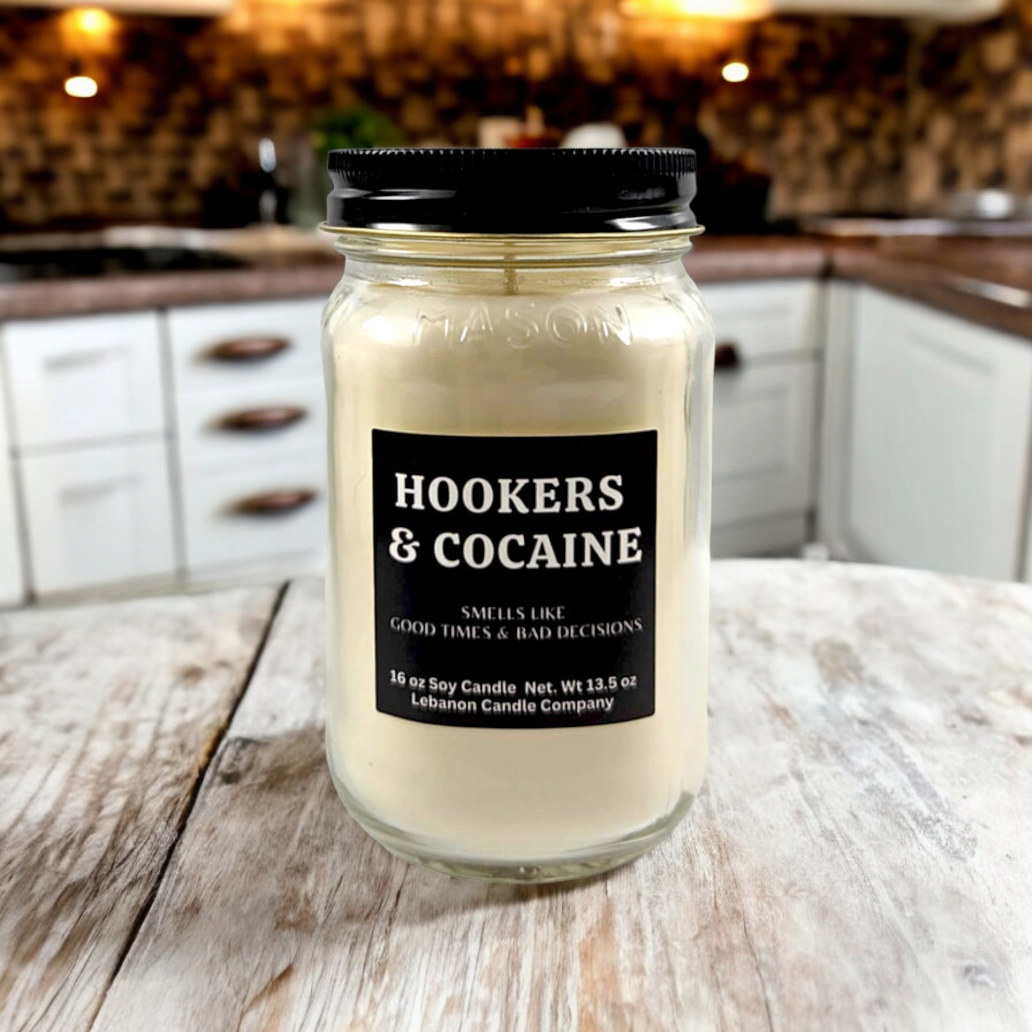 Hookers & Cocaine Funny Candle