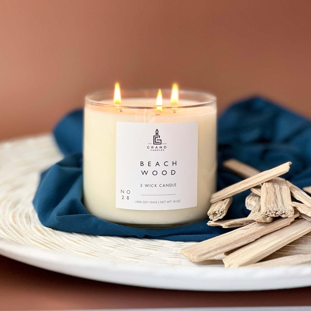 Beachwood + Sea Salt Candle
