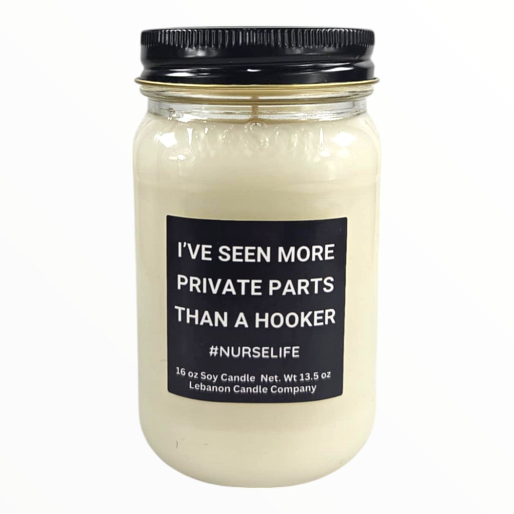 More Private Parts Than A Hooker Funny Nurse Candle