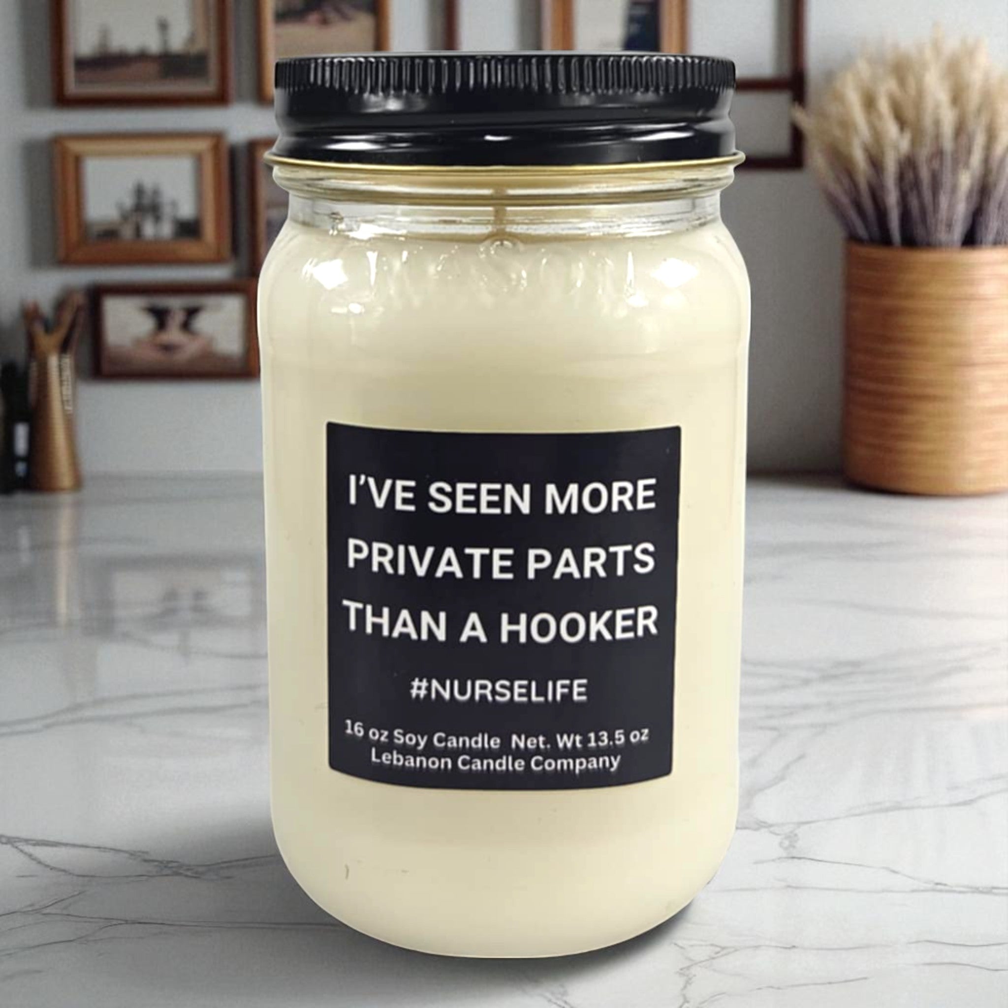 More Private Parts Than A Hooker Funny Nurse Candle