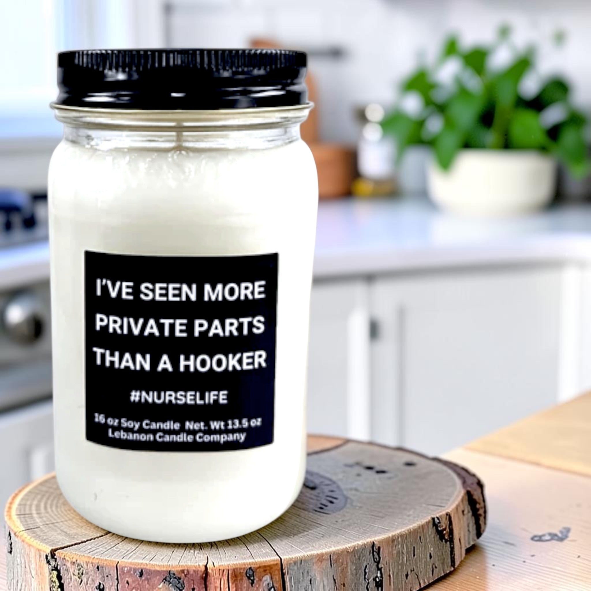 More Private Parts Than A Hooker Funny Nurse Candle